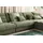 KAWOLA Ecksofa XL Lana Cord Recamiere rechts olivgrün