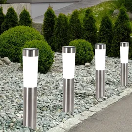 ETC Shop LED Solarleuchten mit Mono-Kristall Solarpanel