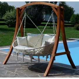 aleos Hollywoodliege Beige 2-Sitzer