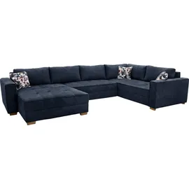 Jockenhöfer GRUPPE Brixen U-Form« Bettfunktion, Bettkasten, Ottomane ist links oder rechts montierbar, blau