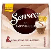 Jacobs Kaffeepads Senseo Cappuccino 4061918, 8 Stück, Pads im Portionsbeutel 8711000556078 Jacobs 8 Stück