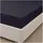 Traumschlaf Spannbettlaken Mako-Satin 120 x 200 cm schwarz