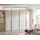 SchlafKONTOR Schwebetürenschrank Maturs 267 x 205 x 57 cm Weiß