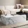 FineBuy Couchtisch FineBuy Sofatisch Weiß 120 cm Marmor Optik Wohnzimmertisch Groß