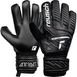 Reusch Herren Attrakt Unisex Torwarthandschuhe mit Außennaht Schnitt und Solid Belag, geeignet für alle Spielfeldoberflächen Fußballhandschuhe für Erwachsene, schwarz, 9