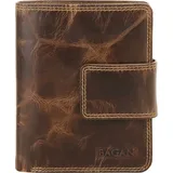BAGAN Geldbörse Damen Portemonnaie bro brown