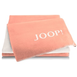 Joop! Wohndecke Uni-Doubleface apricot-sand