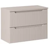 ROYAL24_MARKT Waschbeckenunterschrank - Nova Cashmere N BM208 - Mit Kaschmirwaschtisch 80, 60, 50 cm (Waschbeckenunterschrank, 2-St., Premium - Nova Cashmere N) Luxus – Edel – Zeitlos. 80 cm