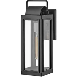 Sag Harbor Kleine Wandlaterne mit 1 Licht, Schwarz - HK-SAG-HARBOR-S-BK