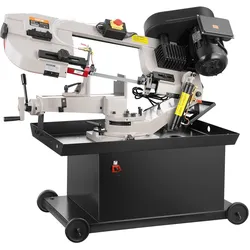 VEVOR Metallbandsäge, 1,1 KW, 7 x 8,25 Zoll Schnittleistung, horizontales und vertikales Schneiden, 4 Geschwindigkeiten Bandsäge mit variabler Geschwindigkeit 220 V, 0° bis 45° drehbare Basis zur Bearbeitung von Stahl, Aluminium, Messing, Holz und Kunststoff