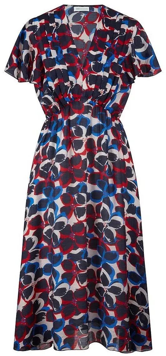 Kleid V-Ausschnitt St. Emile blau, 44