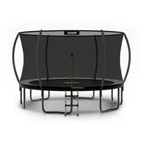 LeJump Gartentrampolin LeJump Outdoor Trampolin Ø 305/366/ cm,TÜV GS-geprüft, Ø 366 cm, Mit Sicherheitsnetz »Deluxe«, Schutzrand schwarz schwarz 366 cm