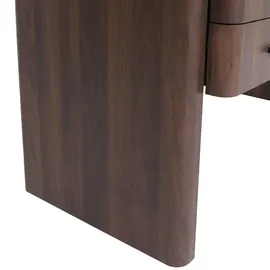 MCW Schreibtisch MCW-P42, Bürotisch Computertisch, 4 Schubladen MDF 78x110x60cm ~ Walnuss-Optik