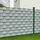 Tectake Sichtschutzstreifen 19 x 3500 cm grau PVC