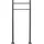 Wiltec Briefkasten Ständer Anthrazit 1200 x 500 mm, Standfuß für Postkasten Briefkästen Mailbox, Briefkastenständer aus Stahl für Standbriefkasten