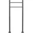 Wiltec Briefkasten Ständer Anthrazit 1200 x 500 mm, Standfuß für Postkasten Briefkästen Mailbox, Briefkastenständer aus Stahl für Standbriefkasten