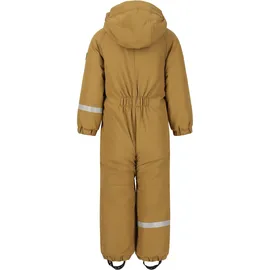 ZigZag Schneeoverall ZIGZAG "Vally", Mädchen, Gr. 128, EURO-Größen, beige (hellbraun), 100% Polyester, lang, Overalls, mit wasser- und winddichter TPU-Membran