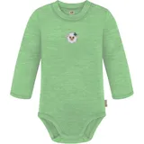 normani Outdoor Sports Baby Merino Langarmbody Tuai in Grün | Gr.: 62