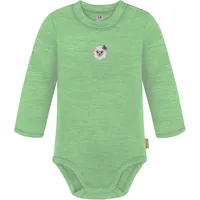 normani Outdoor Sports Baby Merino Langarmbody Tuai in Grün | Gr.: 62