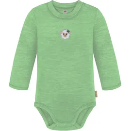 normani Outdoor Sports Baby Merino Langarmbody Tuai in Grün | Gr.: 62