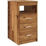 vidaXL Schubladenschrank Altholz-Optik 40x50x76 cm Holzwerkstoff