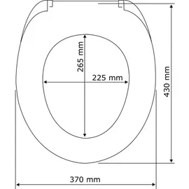 Wenko WC-Sitz Wenge Braun