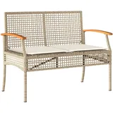vidaXL Gartenbank mit Kissen 108 x 57 x 85 cm Beige
