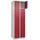 Californian Products Schließfachschrank Stahl 60x185x50 cm grau/rot 10 Fächer abschließbar
