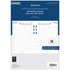 Filofax Kalender A5 Multi 1 Tag pro Seite 2026