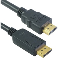M-Cab DisplayPort - HDMI Kabel, St/St, 1m, Gold
