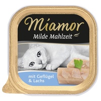 Miamor Milde Mahlzeit Geflügel & Lachs 16 x 100
