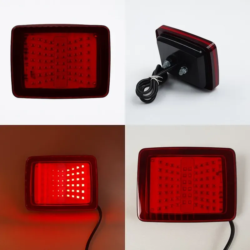 LED-Brems- und Positionsleuchte mit 70 LEDs, 12–24 V, mit 2 Funktionen – Bremslicht und Positionslicht