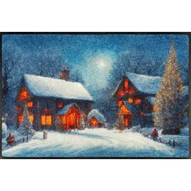 Wash+Dry by Kleen-Tex Fußmatte »Twinkle Village« rechteckig 7 mm Höhe waschbar und trocknergeeignet