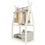 MAMOI Kleiderstange Baby Kinderzimmer|Kinderkleiderstange 106x95x32cm / 53x95x32cm