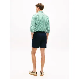 Tommy Hilfiger Shorts TOMMY HILFIGER "DOVER POPLIN", Herren, Gr. 33, N-Gr, desert sky, Web, Obermaterial: 98% Baumwolle, 2% Elasthan, regular fit kniefrei, Hosen Shorts, aus Paper-Touch-Baumwolle, elastischer Bund