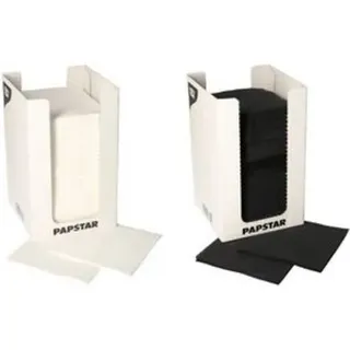 Papstar 100 Servietten, 2-lagig "PUNTO" 1/4-Falz 20 cm x 20 cm