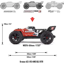 Arrma RC-Buggy Kraton 4x4 4S V2 RTR rot (1:10)