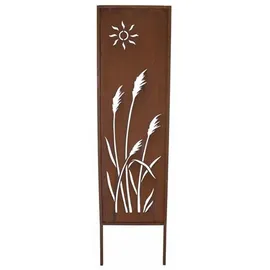 Dekoleidenschaft Gartenstecker Schilf 117 cm Braun