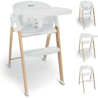 BabyGO Levels white wood optic«, platzsparend zusammenklappbar, weiß