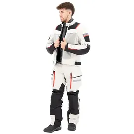 RevIt! Revit Sand 4 H2o Motorrad Textilhose, schwarz-silber, Größe S für Männer