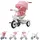 Chipolino Futuro 2 in 1 faltbar, Becherhalter, Musik, Licht, PU-Räder rosa