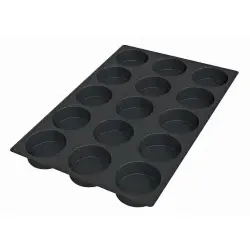 SCHNEIDER Biskuit Silikonbackform, schwarz 115345 , Höhe: 40 mm