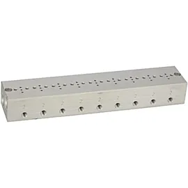 Riegler Reihengrundplatte 9-fach M5 für Mini-Magnetventile 15 mm