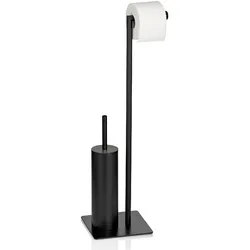 Toilettengarnitur Style Metall schwarz 20,0x20,0x71,0cm