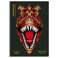 JUEGACONMIGO ANIWOOD Puzzle T-Rex M 150 Teile, Holz (22,2 x 31,5 x 3 cm), 150-teilig (1 Set)