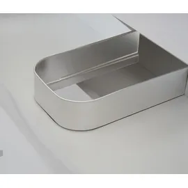 Mendler Premium Waschbeckenunterschrank HWC-D16, Waschtischunterschrank Waschtisch Badmöbel, hochglanz 60cm ~ grau