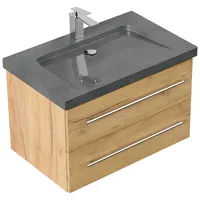 Posseik Badmöbel Granit G654 Yamo 1 Hahnloch SoftClose 75