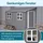 chellago Gerätehaus 2,81 x 1,11 m Grau