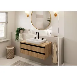 Hansgrohe Vernis Blend 3-Loch Waschtischarmatur Mattschwarz