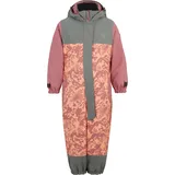 Ziener Kinder ANUP Schneeanzug/Skioverall | wasserdicht, warm, Wolle, rose blossom camo, 110